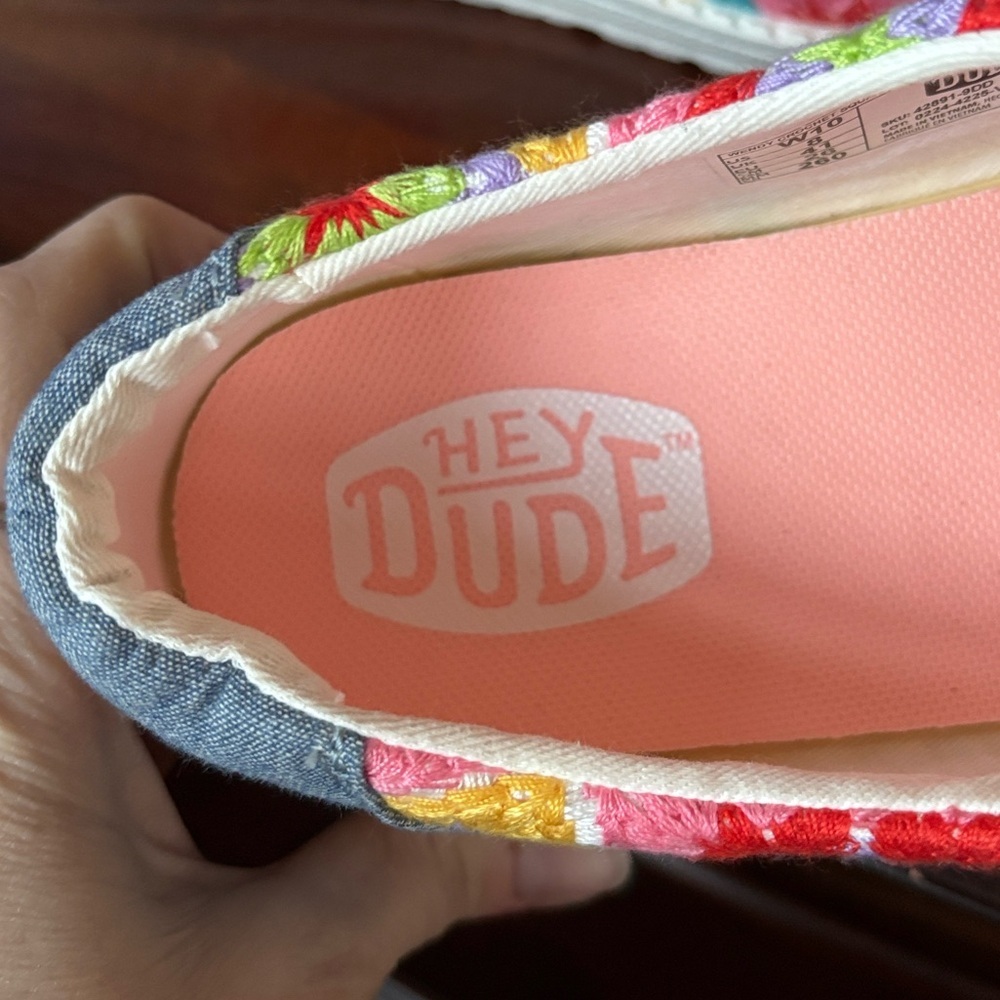 Hey Dude Women's Multi-Color Crochet Slip-On Shoes - Picture 8 of 12
